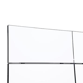 Sejemska stojnica FlexiSlot® „Style-Black” 2.850 x 2.800 mm kotna stojnica
