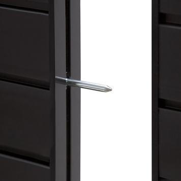 Sejemska stojnica FlexiSlot® „Style-Black” 2.850 x 2.800 mm kotna stojnica